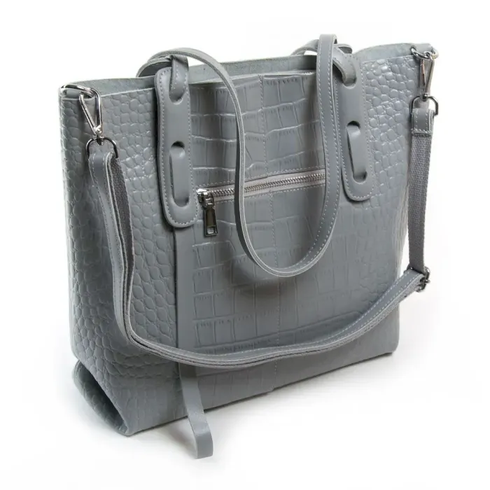 Сумка Жіноча Класична шкіряна ALEX RAI 07-02 1899-220 light-grey