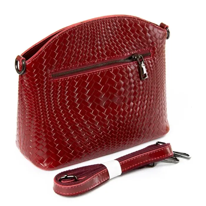 Сумка Женская Классическая кожа Luxeva P20 1539 white-red