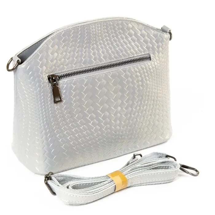 Сумка жіноча Класична шкіра Luxeva P20 1539 pearl light-grey