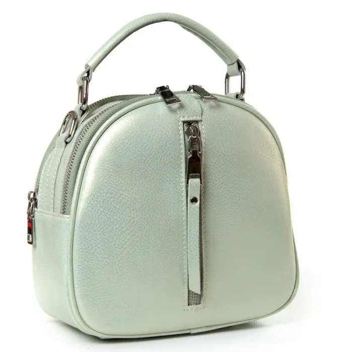 Сумка жіноча Класична шкіра Luxeva P50 339 peach-green