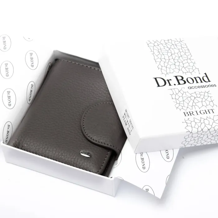 Кошелек Bright Женский кожа DR. BOND WS-415-1 gray