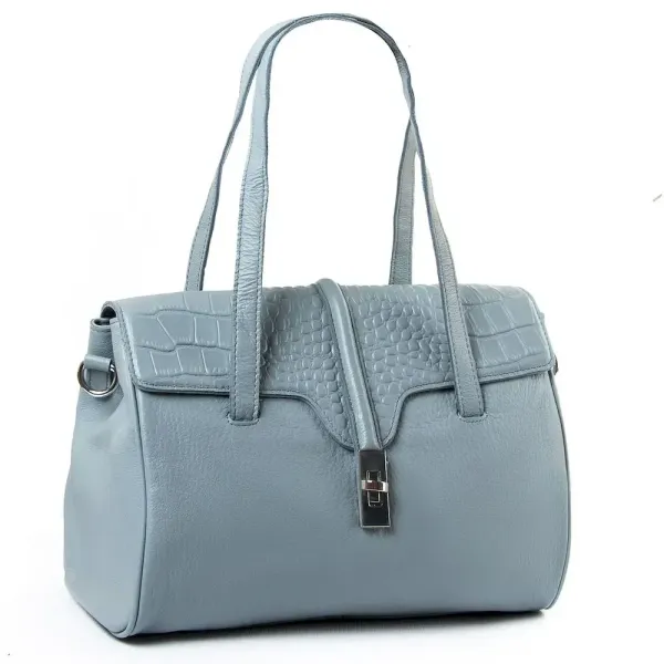 Сумка жіноча Класична шкіра Luxeva P8 8796-9 lighr-blue