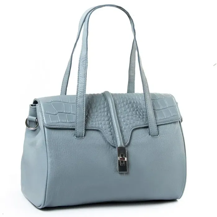 Сумка жіноча Класична шкіра Luxeva P8 8796-9 lighr-blue