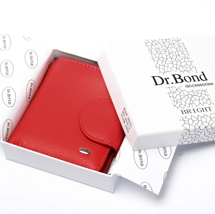 Кошелек Bright Женский кожа DR. BOND WS-415-1 red