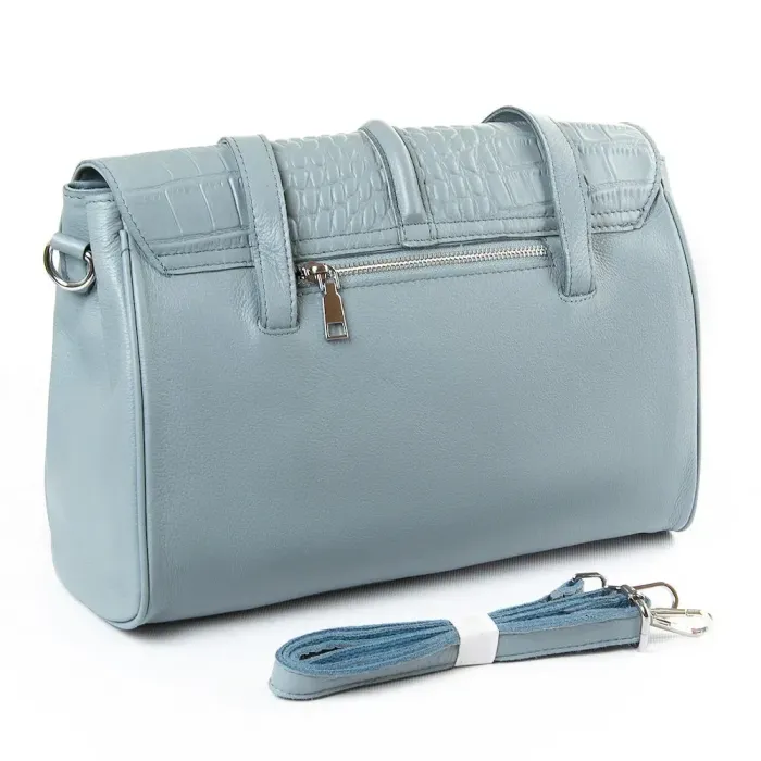 Сумка жіноча Класична шкіра Luxeva P8 8796-9 lighr-blue