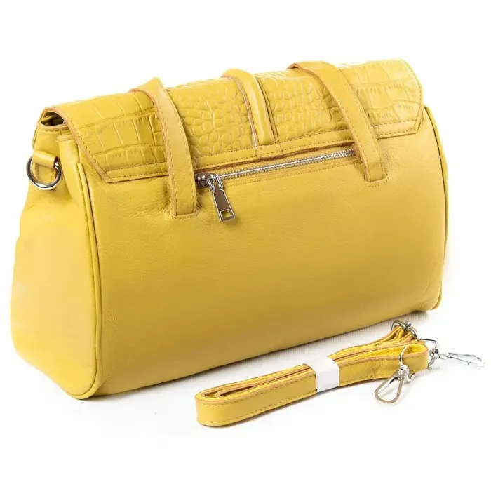 Сумка жіноча Класична шкіра Luxeva P8 8796-9 yellow