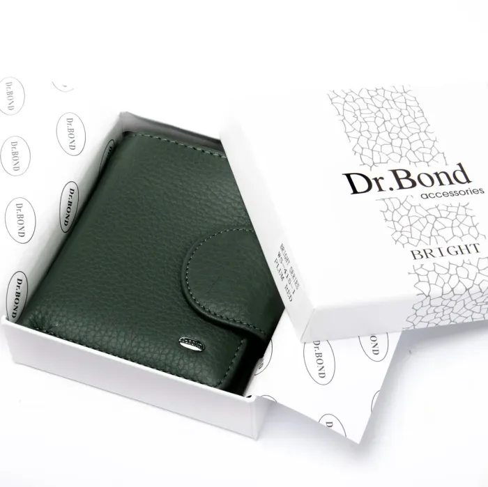Кошелек Bright Женский кожа DR. BOND WS-415-1 green