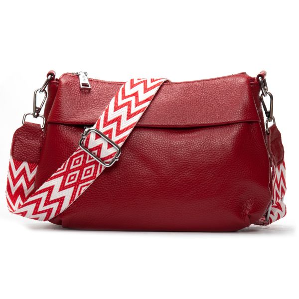 Сумка Женская Классическая кожа ALEX RAI 6001 wine red