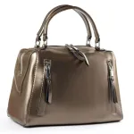 Сумка жіноча Класична шкіра Luxeva P39 8763 silver-grey
