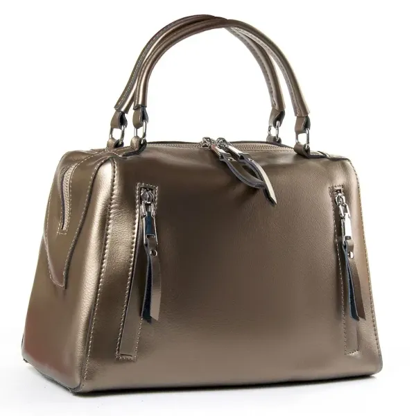 Сумка жіноча Класична шкіра Luxeva P39 8763 silver-grey