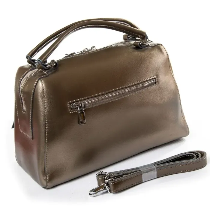 Сумка Женская Классическая кожа Luxeva P39 8763 silver-grey