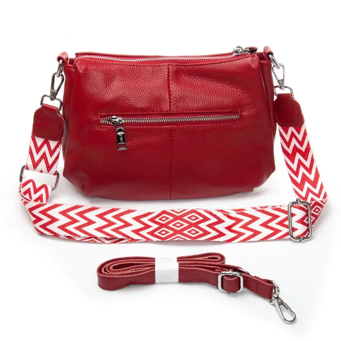 Сумка Женская Классическая кожа ALEX RAI 6001 wine red