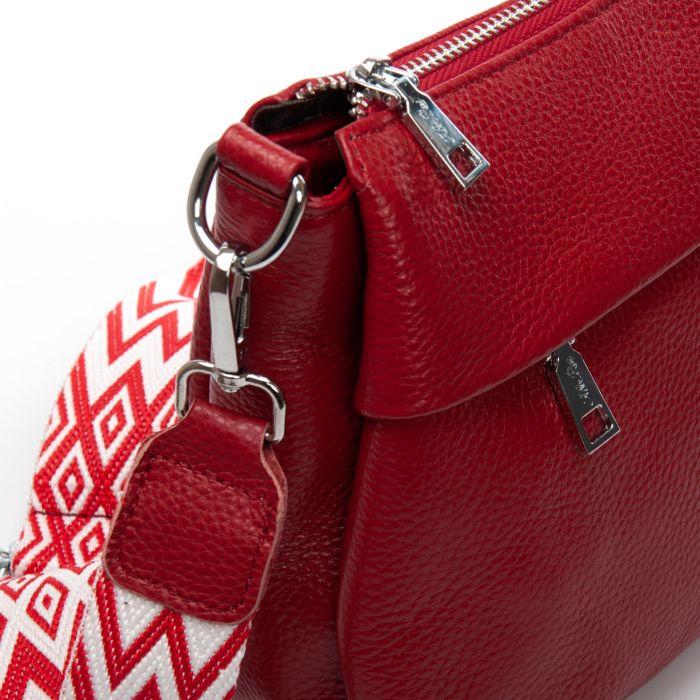 Сумка Женская Классическая кожа ALEX RAI 6001 wine red