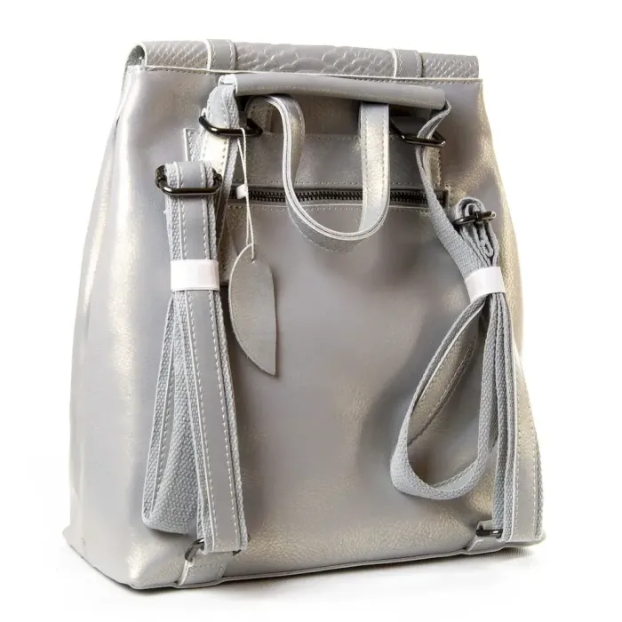 Сумка жіноча Класична шкіра Luxeva P97 3212-5 pearl-grey