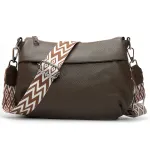 Сумка Женская Классическая кожа ALEX RAI 6001 dark khaki