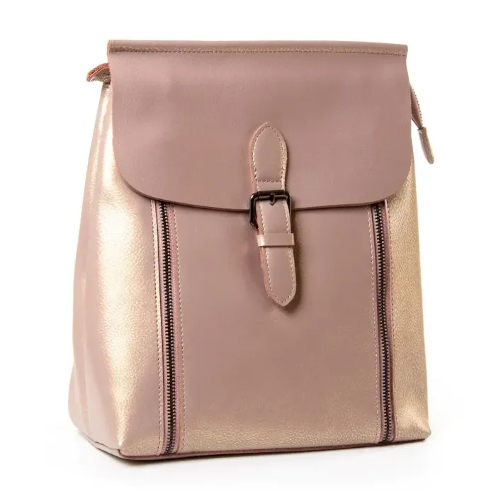 Сумка жіноча Класична шкіра Luxeva P94 8632 pearl-pink