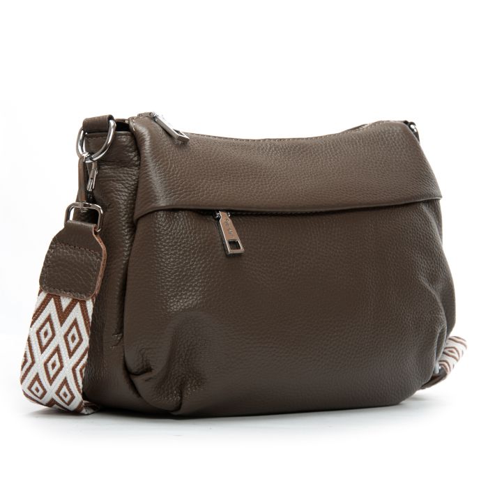 Сумка Женская Классическая кожа ALEX RAI 6001 dark khaki