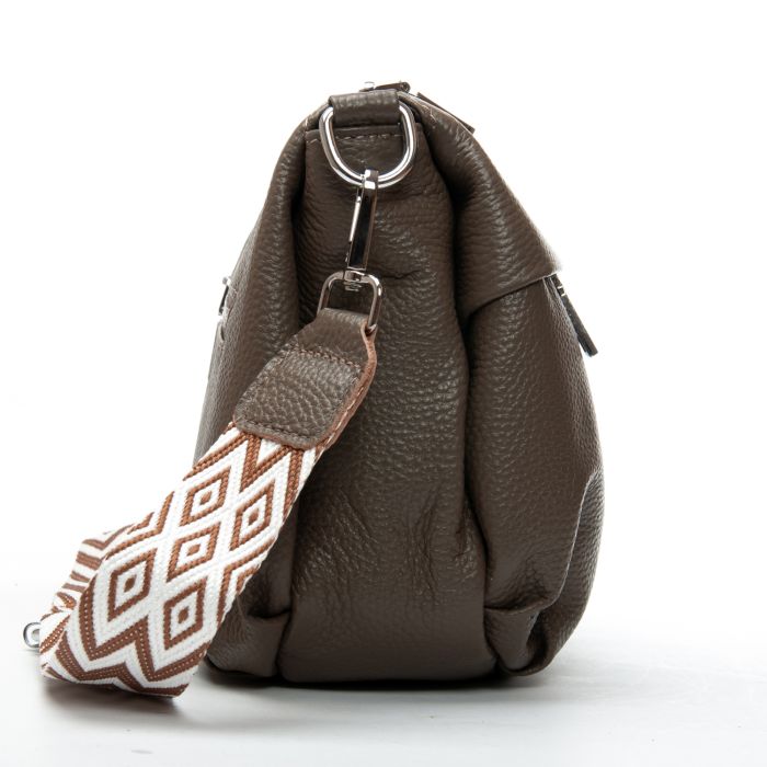 Сумка Женская Классическая кожа ALEX RAI 6001 dark khaki