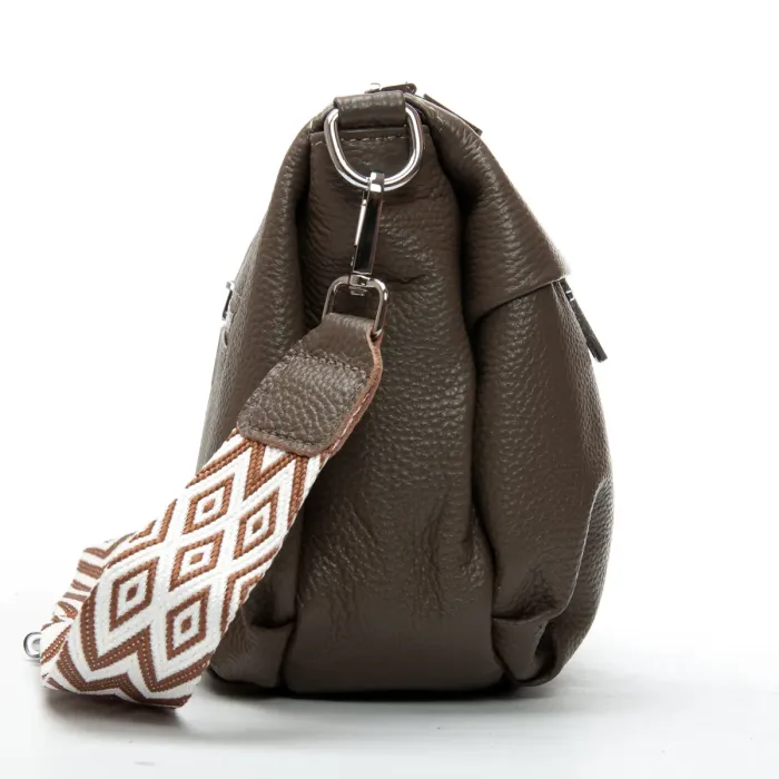 Сумка Женская Классическая кожа ALEX RAI 6001 dark khaki