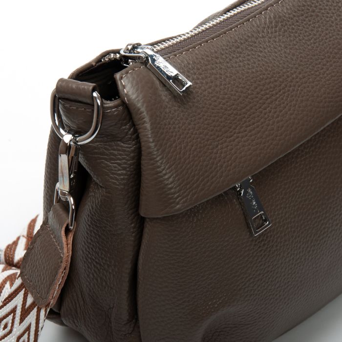 Сумка Женская Классическая кожа ALEX RAI 6001 dark khaki