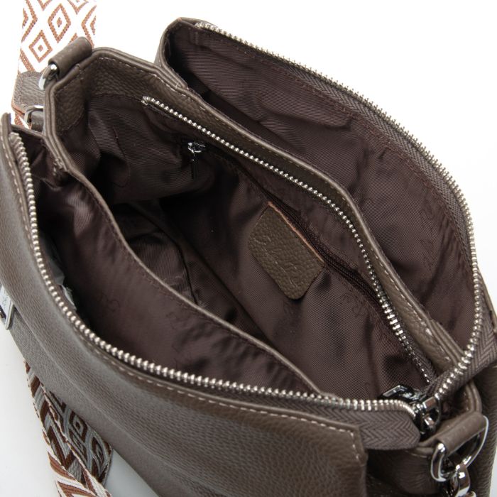Сумка Женская Классическая кожа ALEX RAI 6001 dark khaki