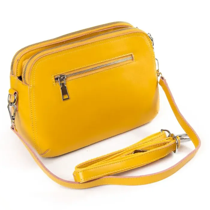 Сумка жіноча Класична шкіра Luxeva P65 8725-220 yellow