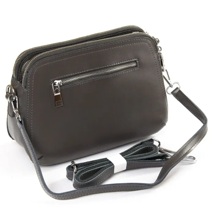 Сумка Жіноча Класична шкіра Luxeva P65 8725-220 grey