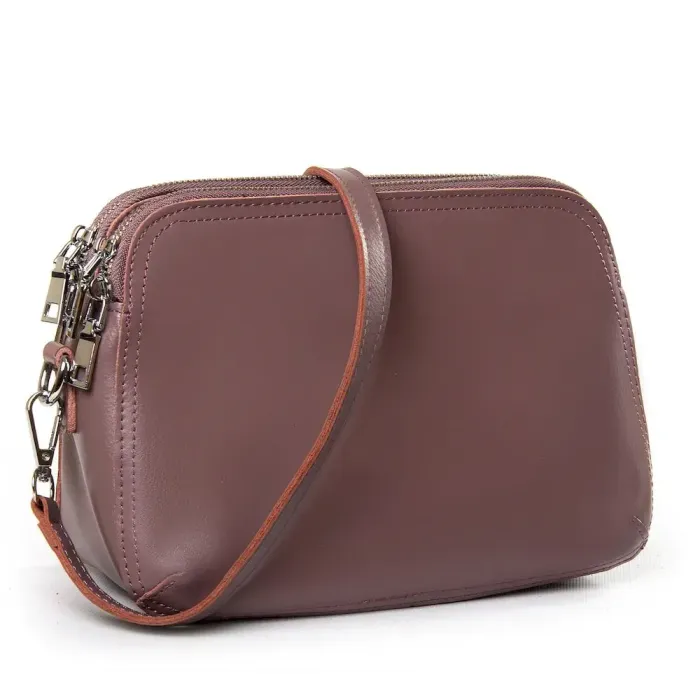 Сумка Класична шкіра жіноча Luxeva P65 8725-220 full leather purple