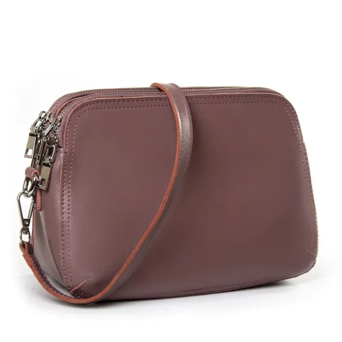 Сумка Класична шкіра жіноча Luxeva P65 8725-220 full leather purple