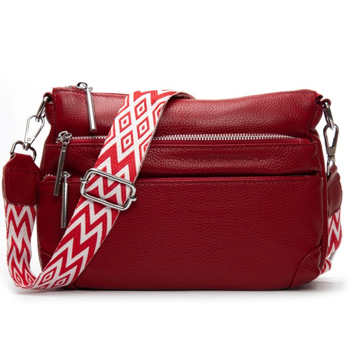 Сумка Женская Классическая кожа ALEX RAI 8269 wine red