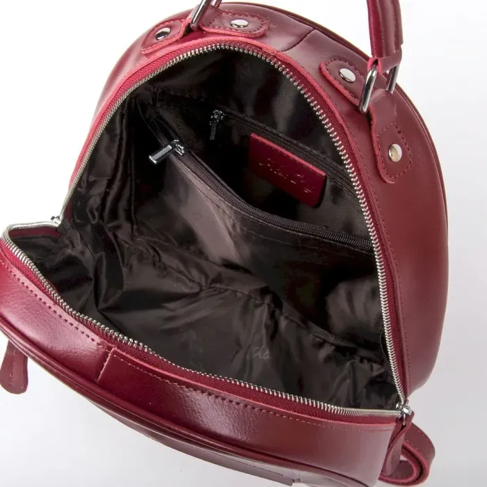 Сумка Женская Рюкзак кожа ALEX RAI 8715 dark-red