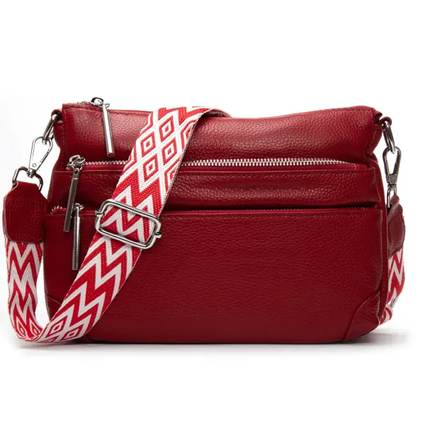 Сумка Женская Классическая кожа ALEX RAI 8269 wine red