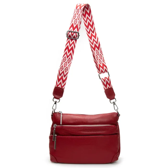 Сумка Женская Классическая кожа ALEX RAI 8269 wine red