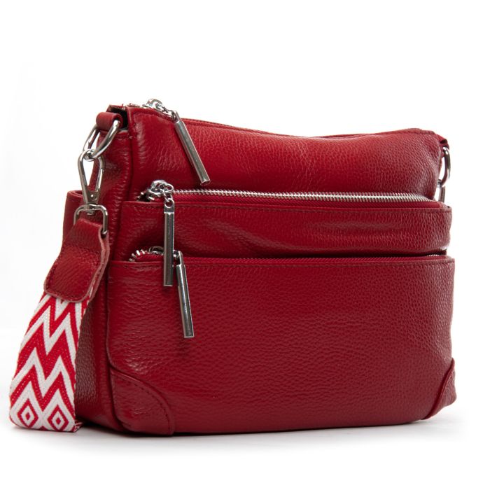 Сумка Женская Классическая кожа ALEX RAI 8269 wine red