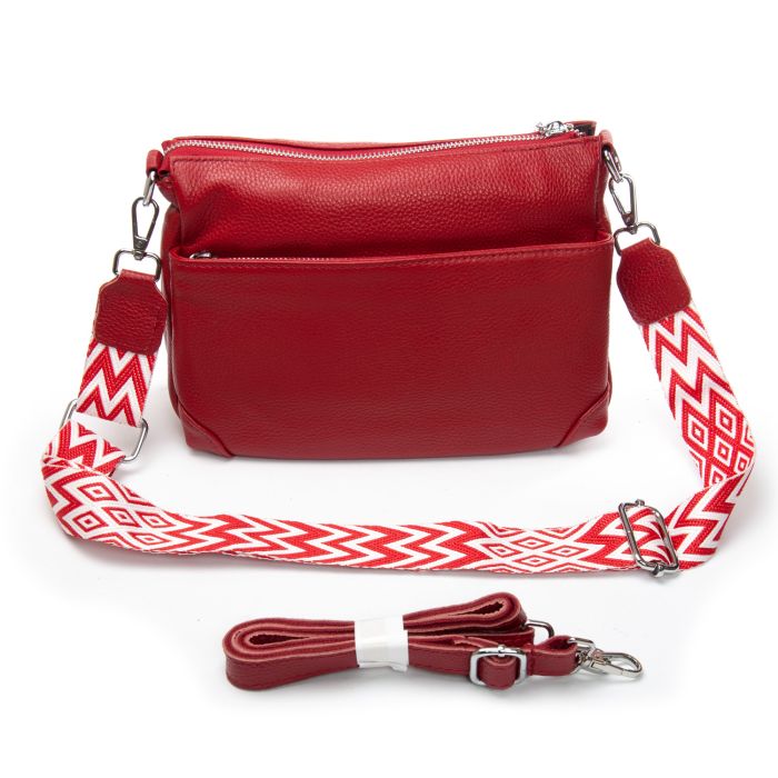 Сумка Женская Классическая кожа ALEX RAI 8269 wine red