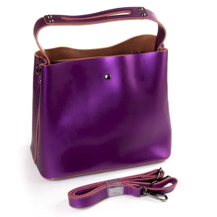 Сумка Женская Классическая кожа Luxeva P105 8641 special purple