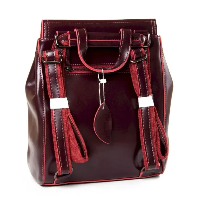 Сумка Женская Классическая кожа Luxeva P93 8699-3 deep-wine-red