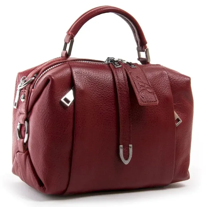 Сумка Жіноча Класична шкіряна ALEX RAI 8762-9 red-wine