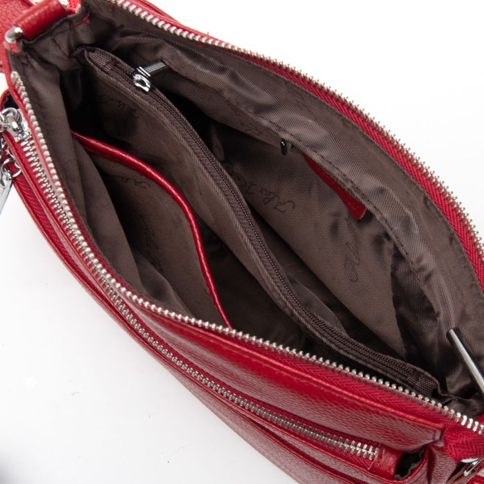 Сумка Женская Классическая кожа ALEX RAI 8269 wine red