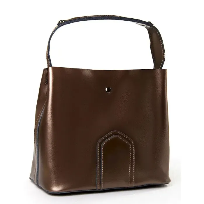 Сумка Женская Классическая кожа Luxeva P105 8641 bronze