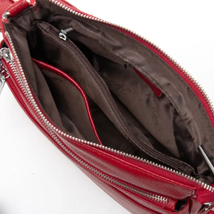 Сумка Женская Классическая кожа ALEX RAI 8269 wine red