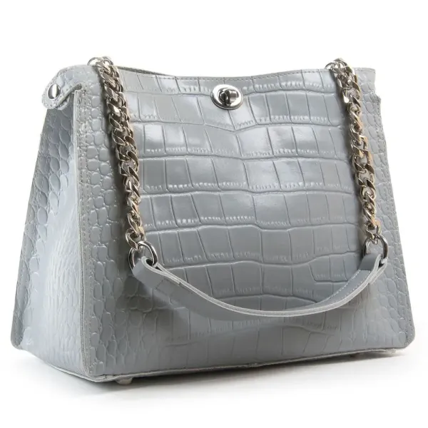 Сумка Жіноча Класична шкіряна ALEX RAI 07-01 3202 light-grey