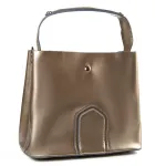 Сумка жіноча Класична шкіра Luxeva P105 8641 silver-grey