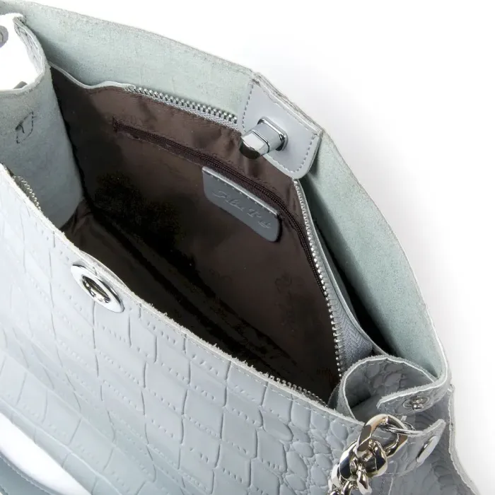 Сумка Жіноча Класична шкіряна ALEX RAI 07-01 3202 light-grey