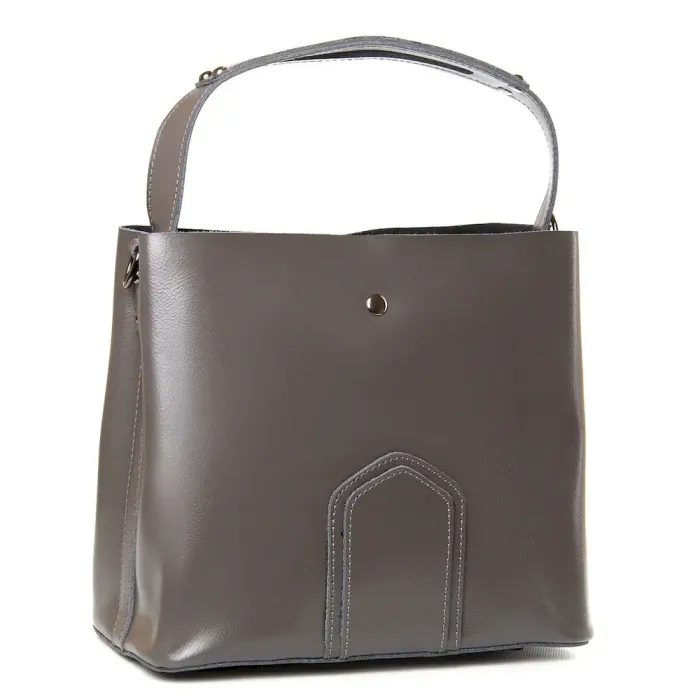 Сумка Женская Классическая кожа Luxeva P105 8641 grey