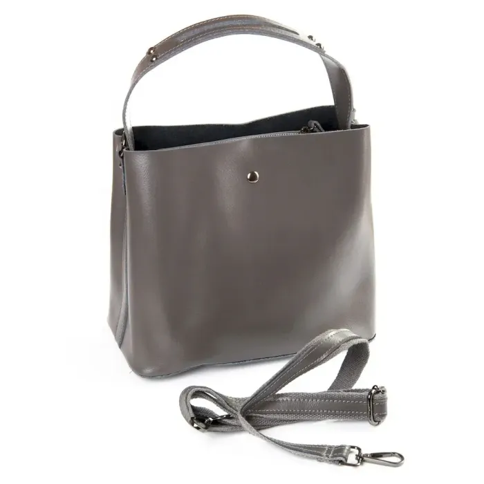 Сумка Женская Классическая кожа Luxeva P105 8641 grey