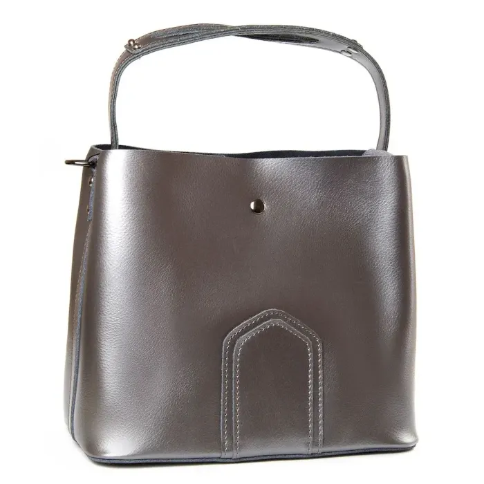 Сумка Женская Классическая кожа Luxeva P105 8641 light-grey