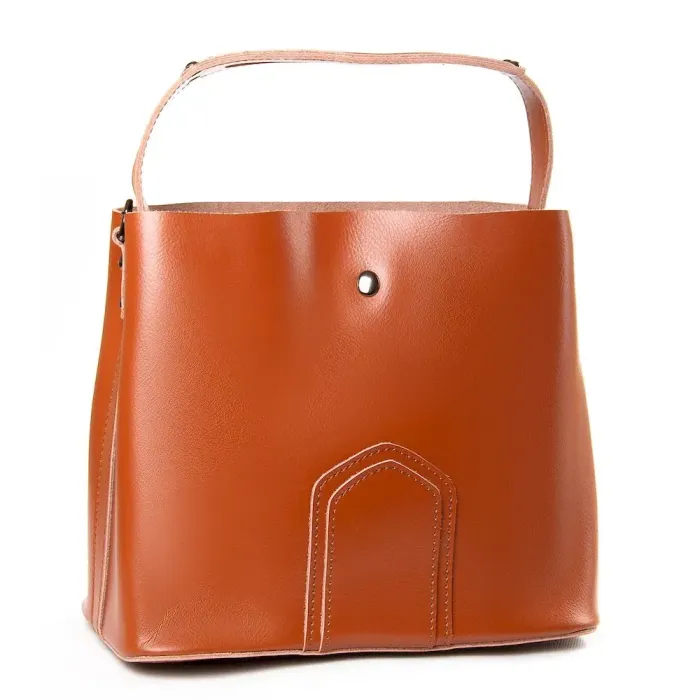 Сумка Жіноча Класична шкіра Luxeva P105 8641 light-brown