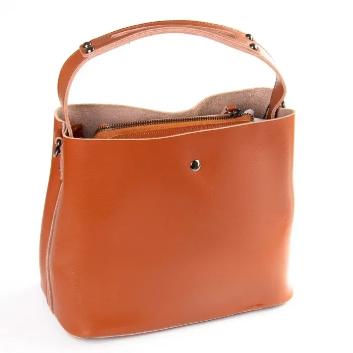 Сумка Жіноча Класична шкіра Luxeva P105 8641 light-brown