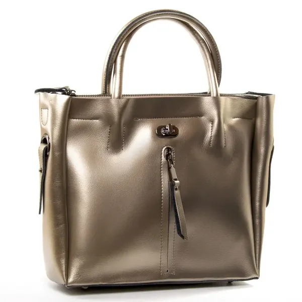 Сумка жіноча Класична шкіра Luxeva P92 8696-3 silver